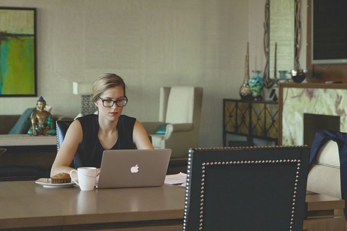 woman working for free