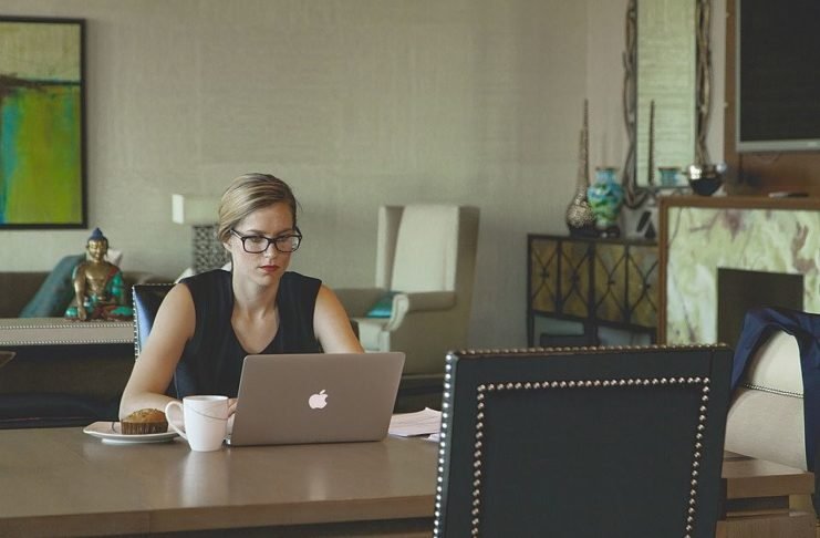 woman working for free
