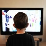 boy watching tv