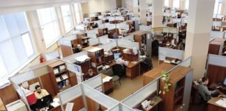 men women working