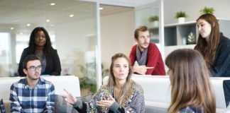 women at business meeting