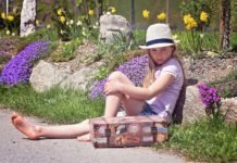 girl sitting alone