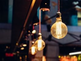 hanging light bulbs