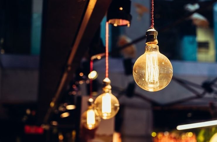 hanging light bulbs